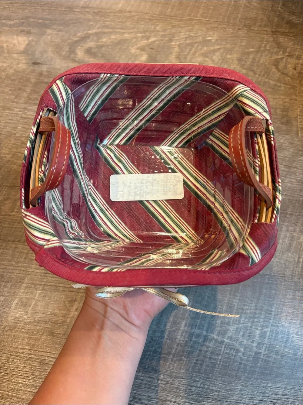 Longaberger 2005 Tree Trimming Tinsel Basket Set with Original Box